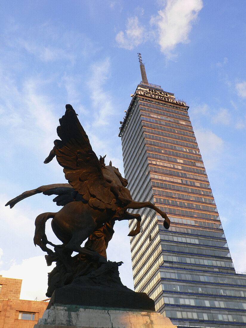 Statue at Bellas Artes Palace. Mexico City, Mexico