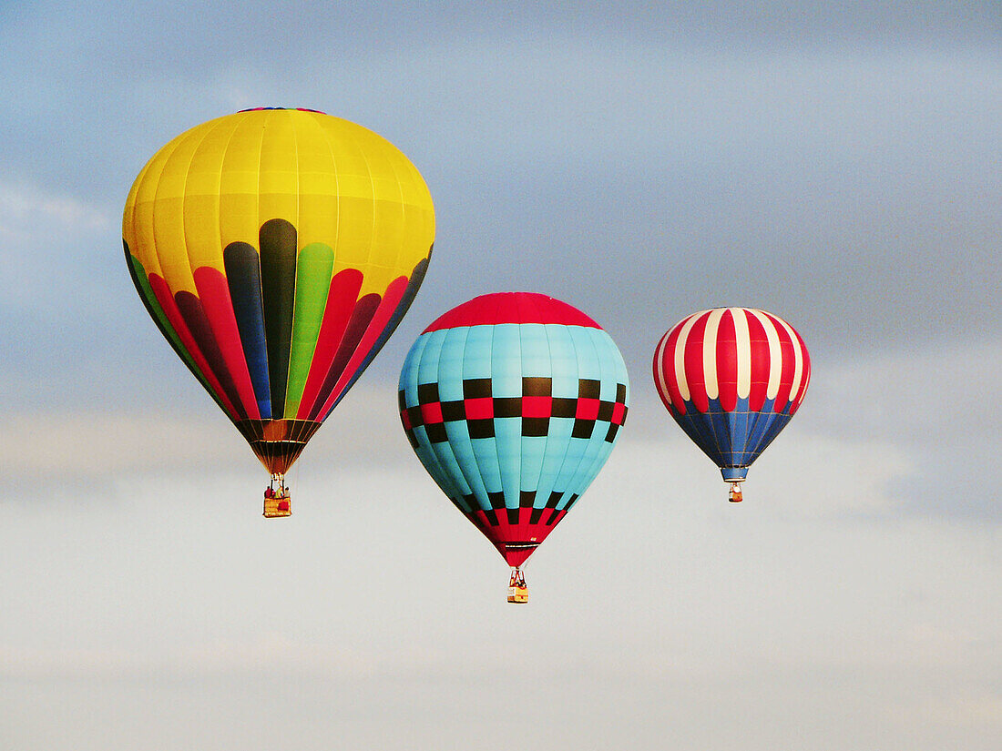 Hot-Air Balloons Race. Miami. Florida. USA