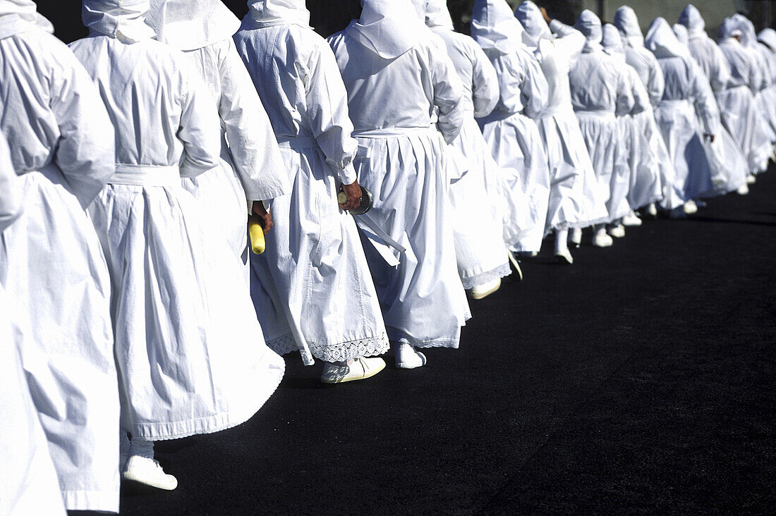 Holy Week celebration. Bercianos de Aliste. Zamora province. Spain