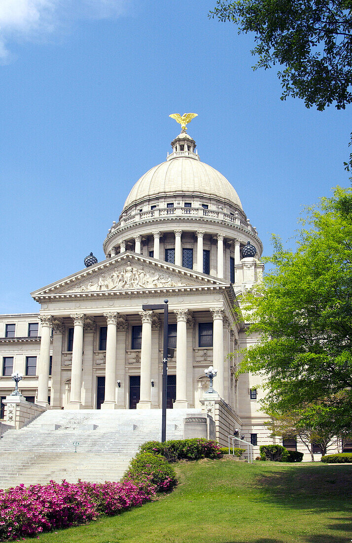 Mississippi State Capital building in Jackson, Mississippi, USA