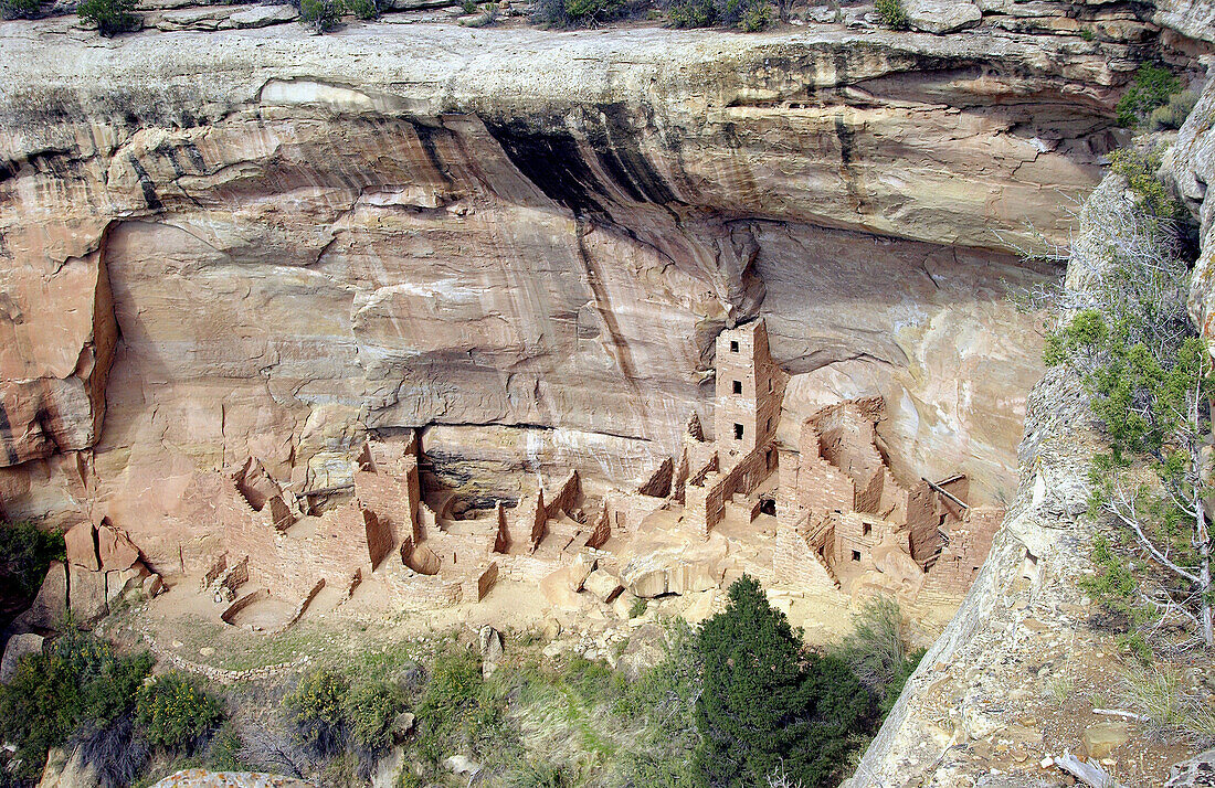 Square Tower House at Mesa Verde National Park, Colorado, USA