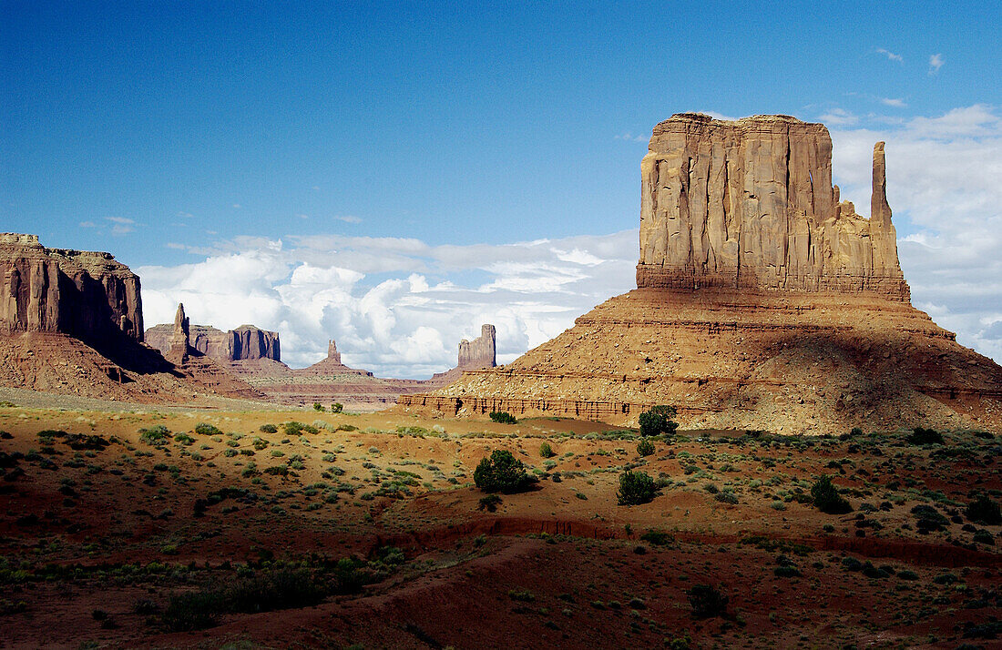 The sandstone buttes of Monument Valley Utah, USA