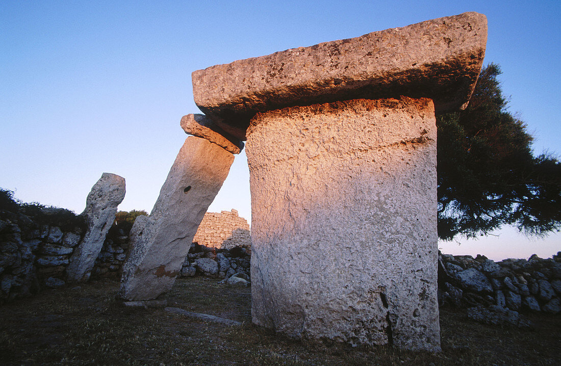 Taula (table), prehistoric structure. Talatí de Dalt. Minorca, Balearic Islands. Spain