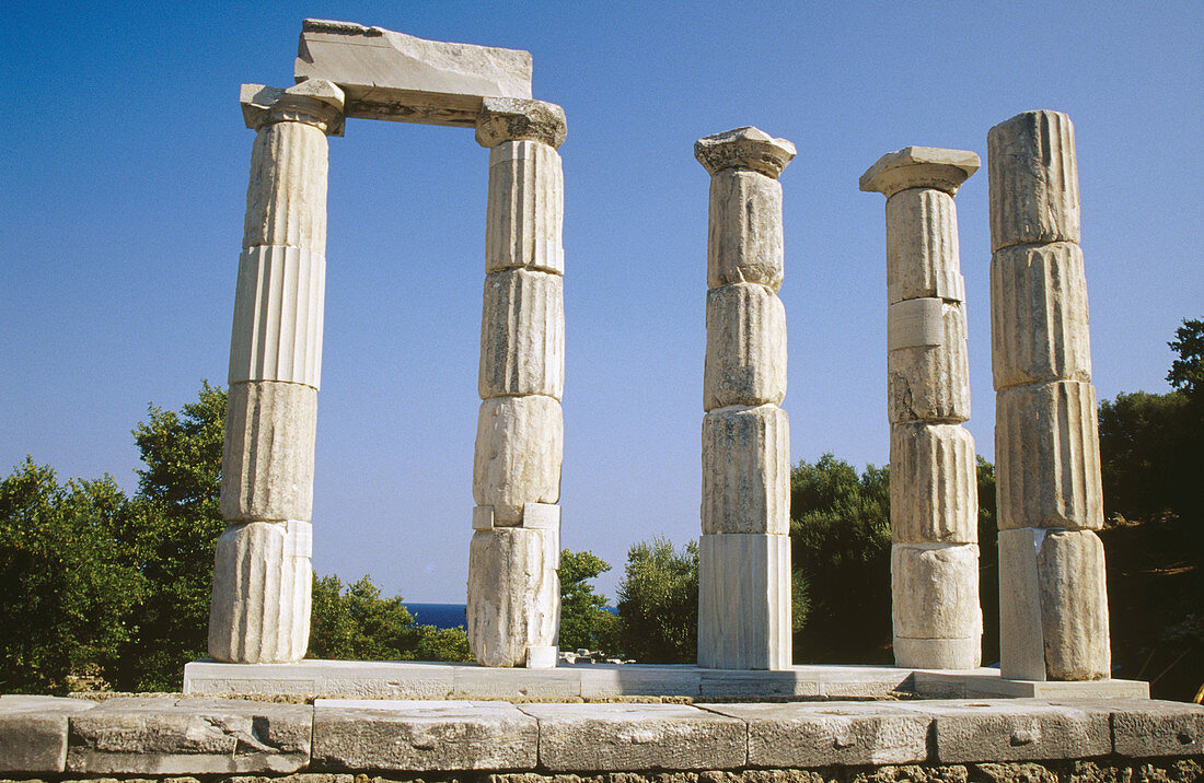 Hierion in the sanctuary of the Great Gods. Samothrace island. Greece