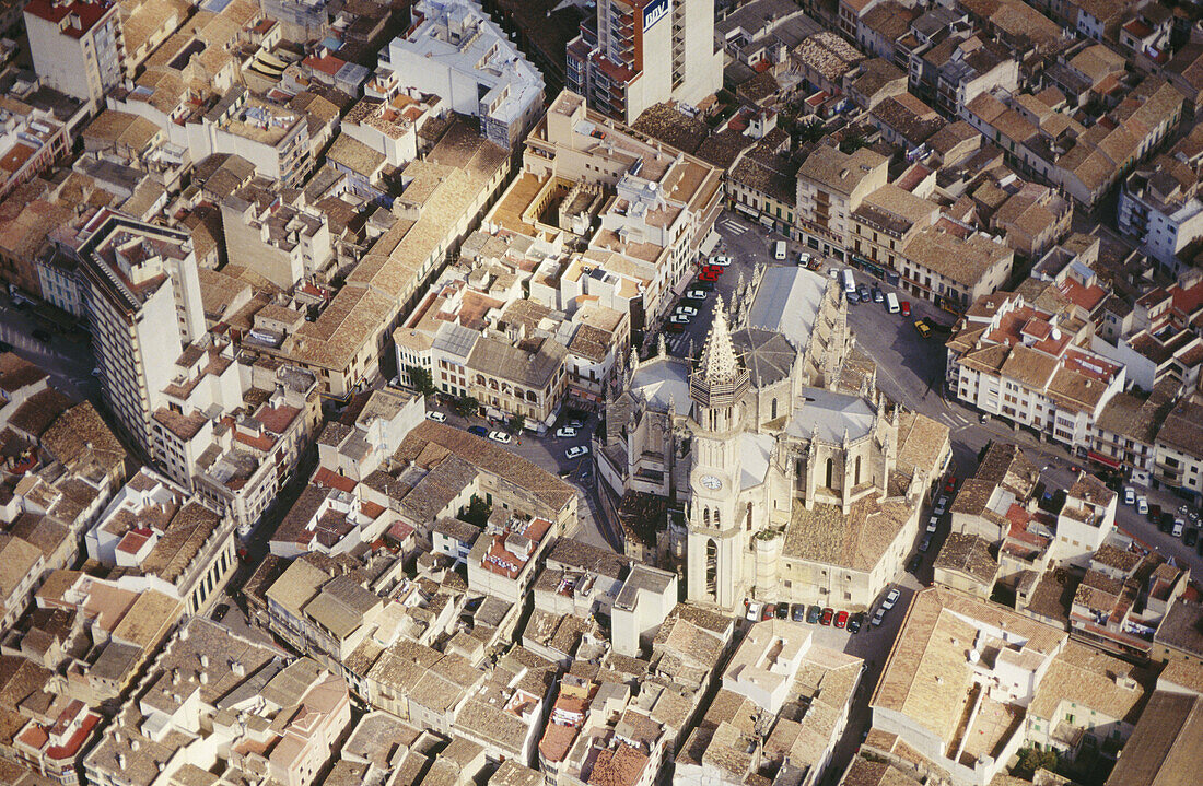 Neogotische Kirche Nostra Senyora dels Dolors. Manacor. Mallorca, Balearische Inseln. Spanien