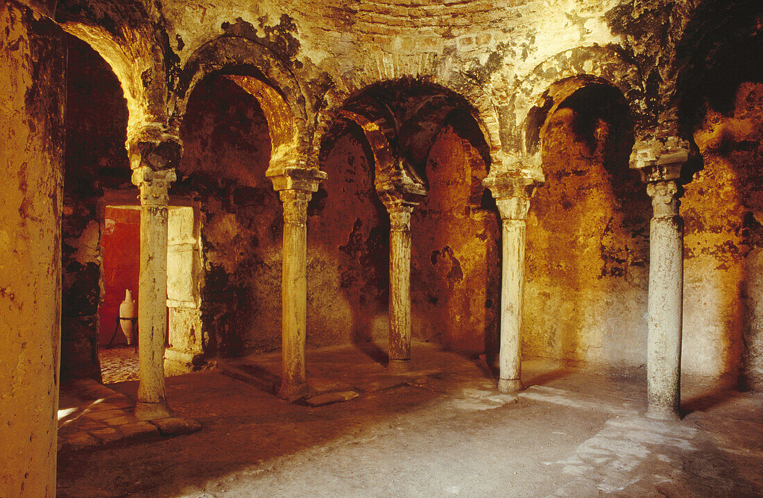 Islamic baths, Palma de Mallorca. Majorca, Balearic Islands. Spain