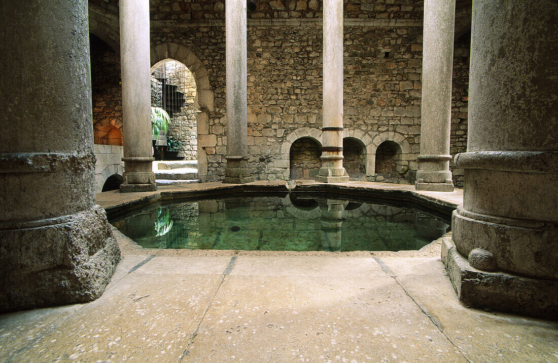 Arabic baths. Girona. Catalonia. Spain.
