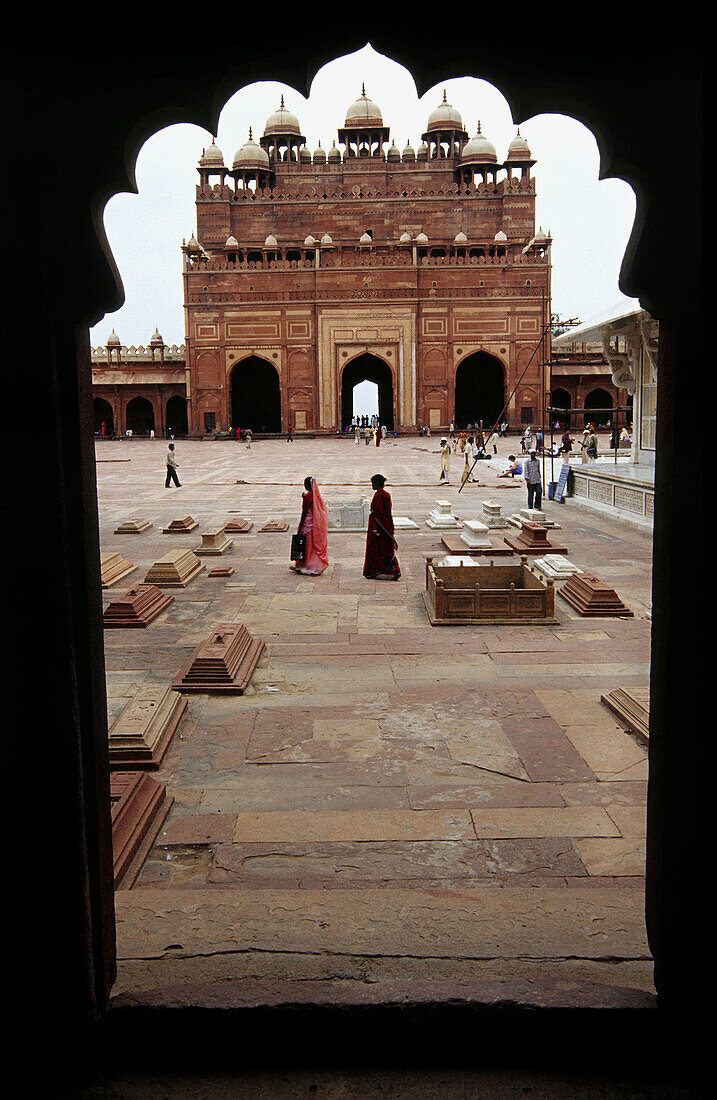 Buland Darwaza, Jami-Majid-Moschee. Fatehpur Sikri. Uttar Pradesh. Indien