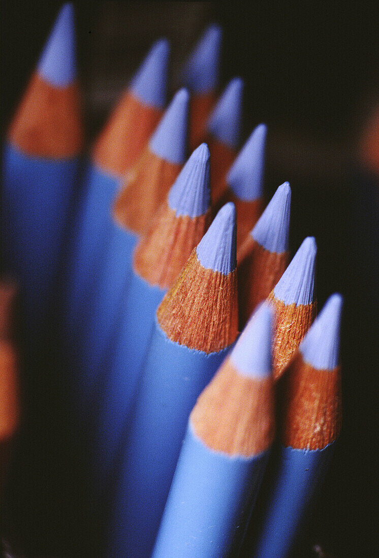Blue crayons