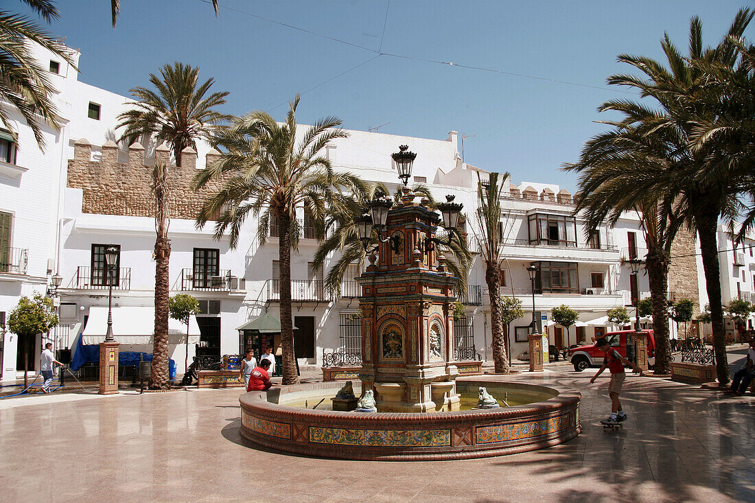 Plaza de España. Vejer de la Frontera. Cádiz province. Andalucía. Spain.