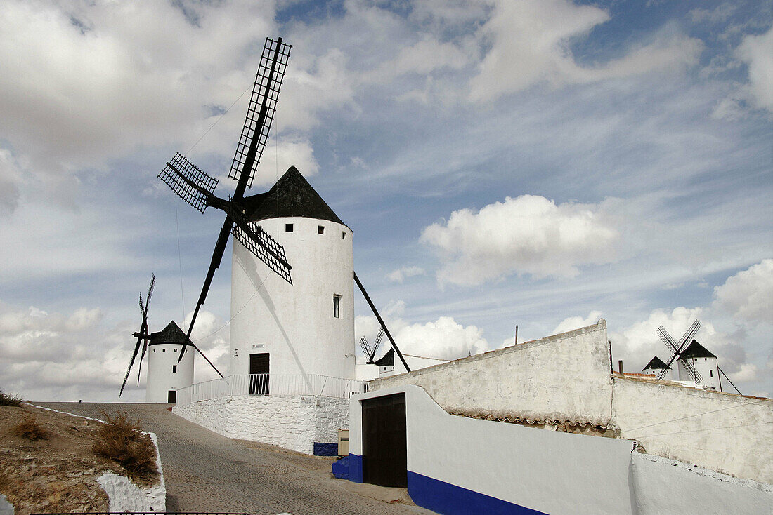 Windmills, Campo de Criptana. Ciudad Real province, Castilla-La Mancha, Spain