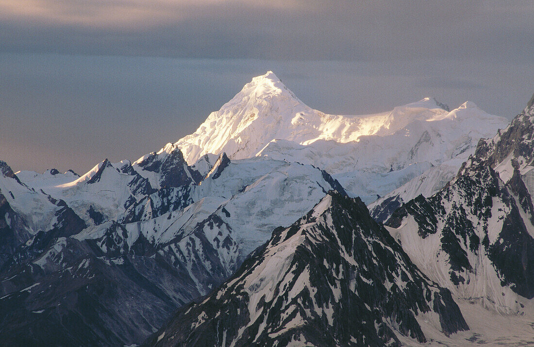 Mountains Karakorum in Biafo Glacier Region. Pakistan