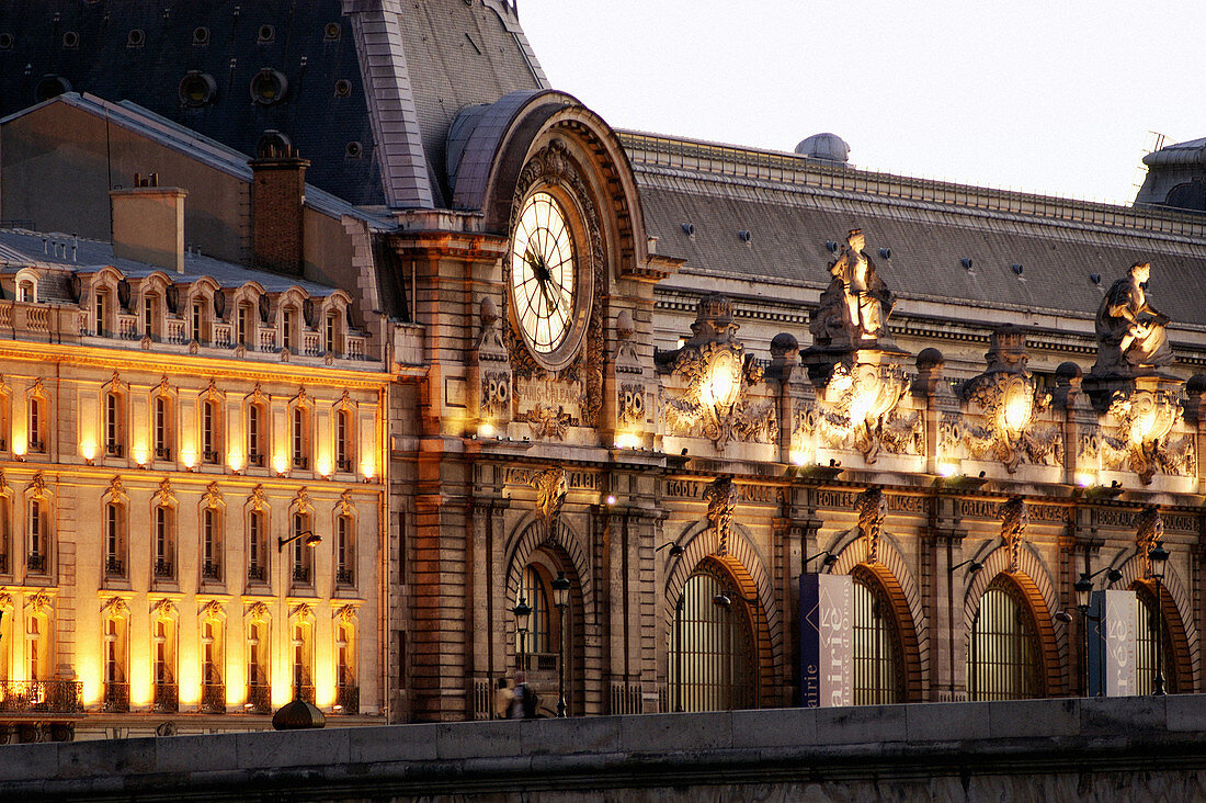 Orsay Museum at night. Paris. France