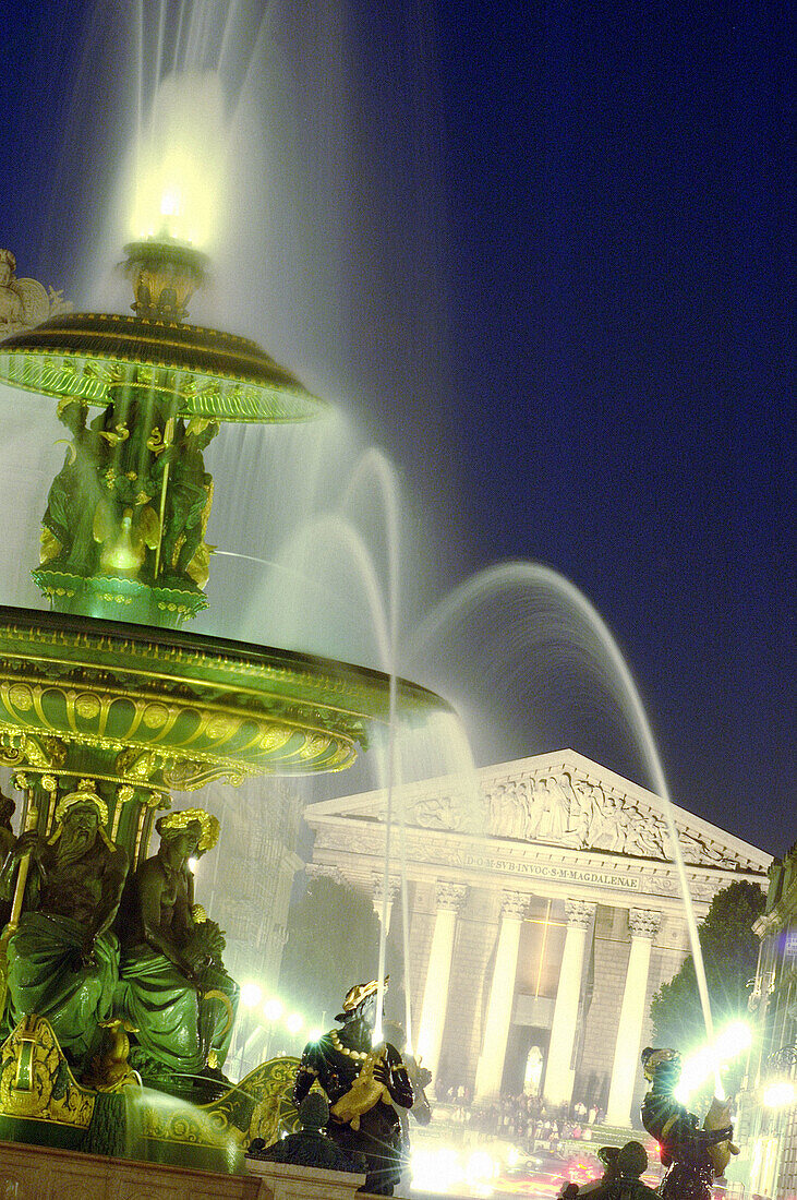 Fountain at Place de la Concorde. Paris. France