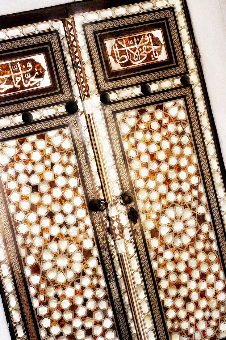 Door detail of the Harem, Topkapi Palace. Istanbul. Turkey