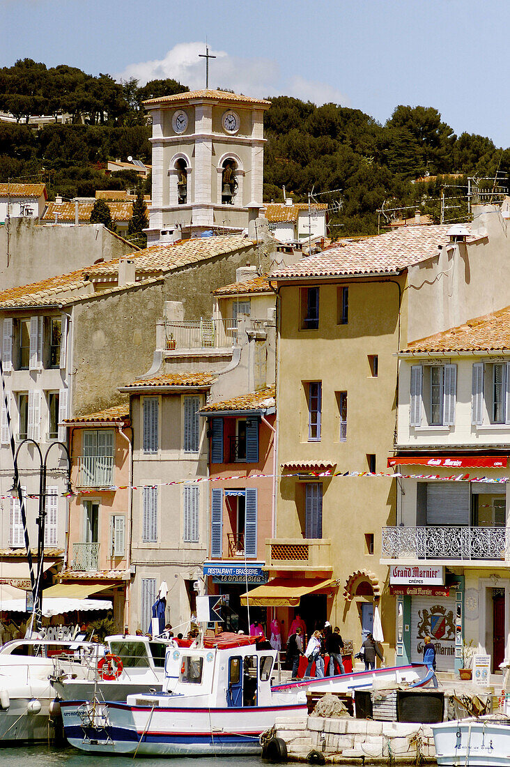 Boats in the port. Cassis. Riviera. France