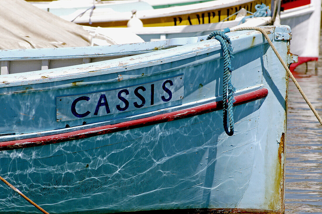 Boat in the port. Cassis. Riviera. France