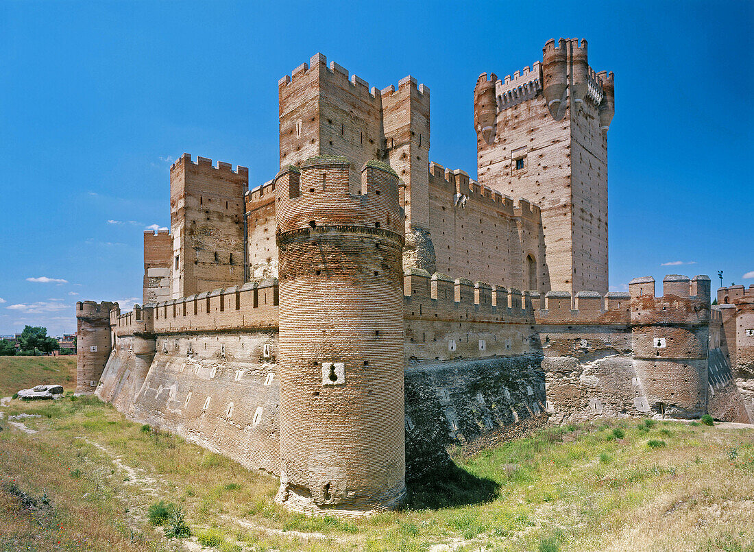 La Mota Castle, built 15th century. Medina del Campo. Valladolid province, Spain