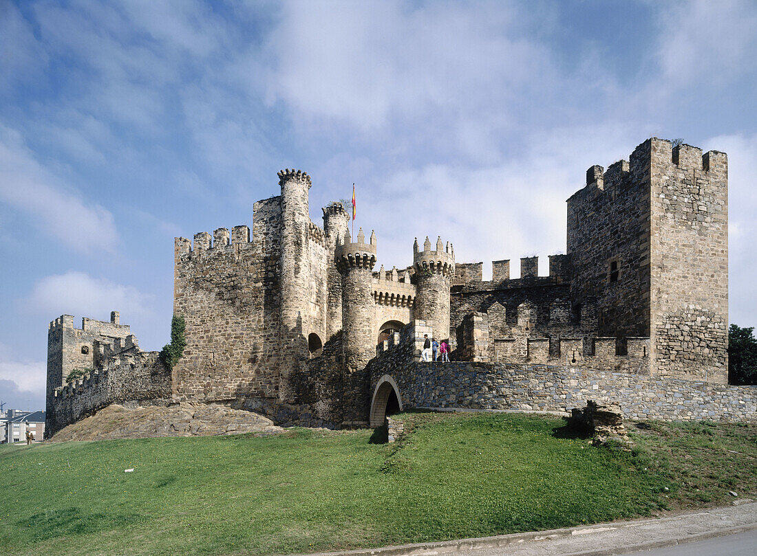 Templar castle, Ponferrada. León province, Castilla-León, Spain