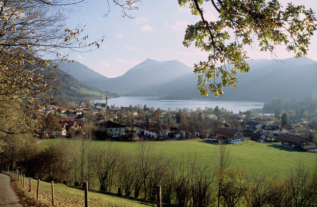 Schliersee at lake Schliersee, Bavaria, Germany