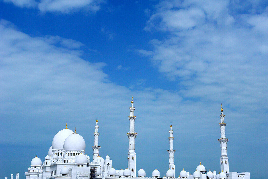 Die Große Moschee, Sheikh Zayed Moschee, Abu Dhabi, Vereinigte Arabische Emirate, VAE