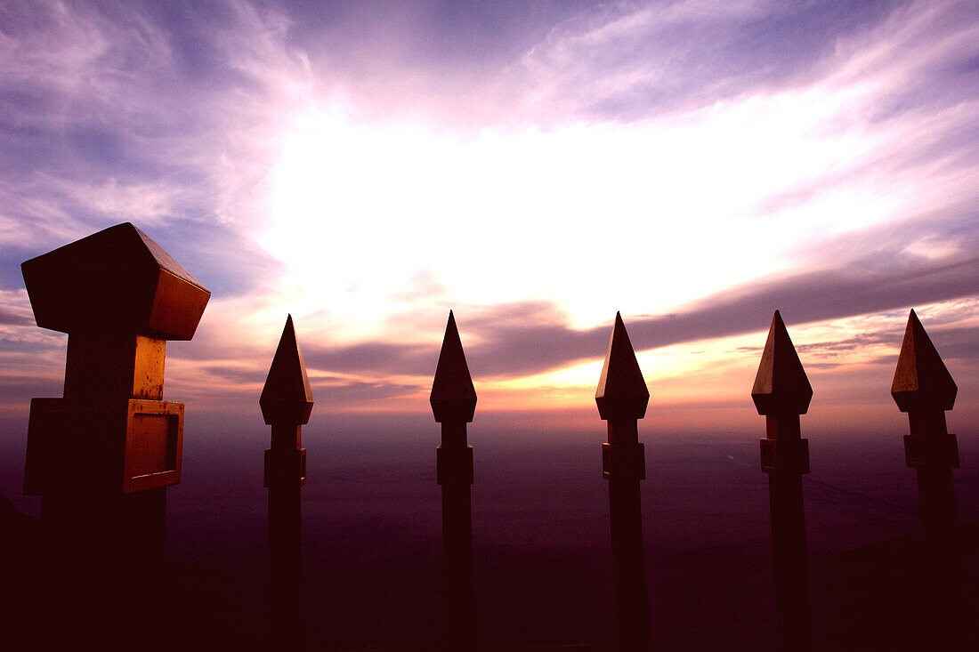 View platform on top of Jebel Hafeet, Al Ain, Abu Dhabi, United Arab Emirates, UAE