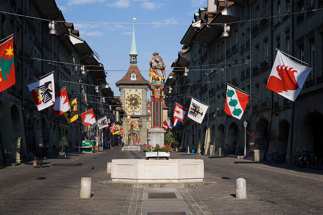 Zytglogge Tower, Kramgasse, Old City of Berne, Berne, Switzerland