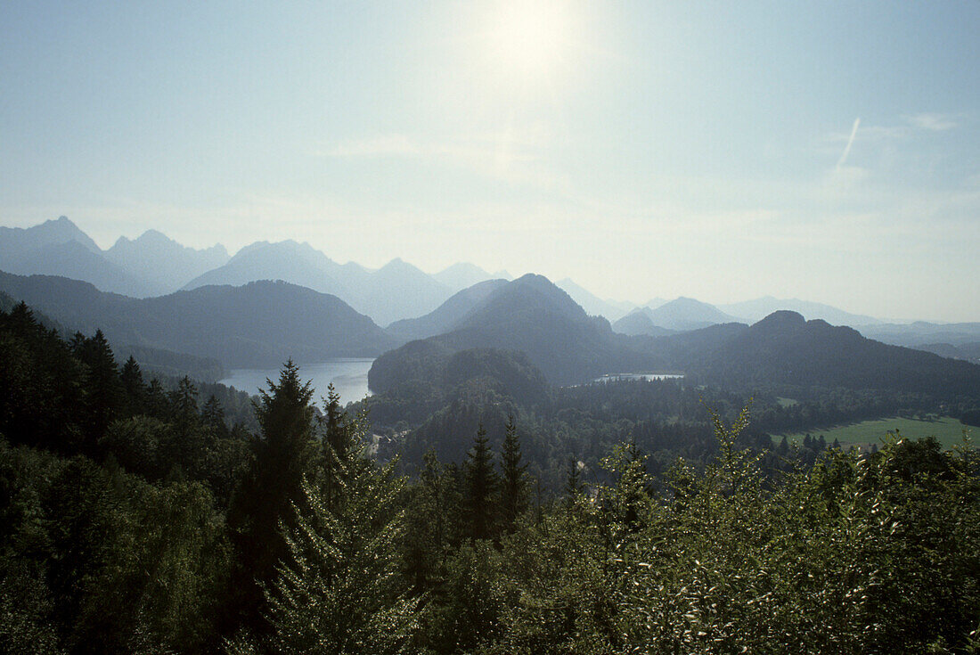 Landschaft bei Schwangau, Allgäu, Bayern, Deutschland