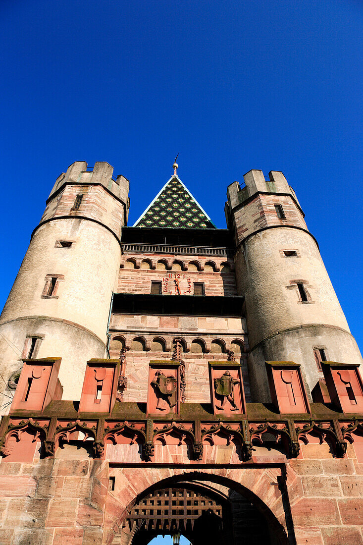 Gate of Spalen, Spalentor, former city gate in the city walls of Basel, Basel, Switzerland