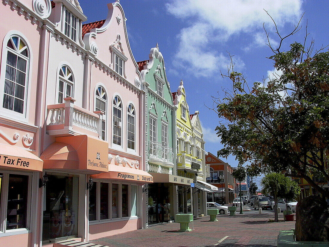 Dutch architecture. Oranjestad. Aruba. Netherlands Antilles