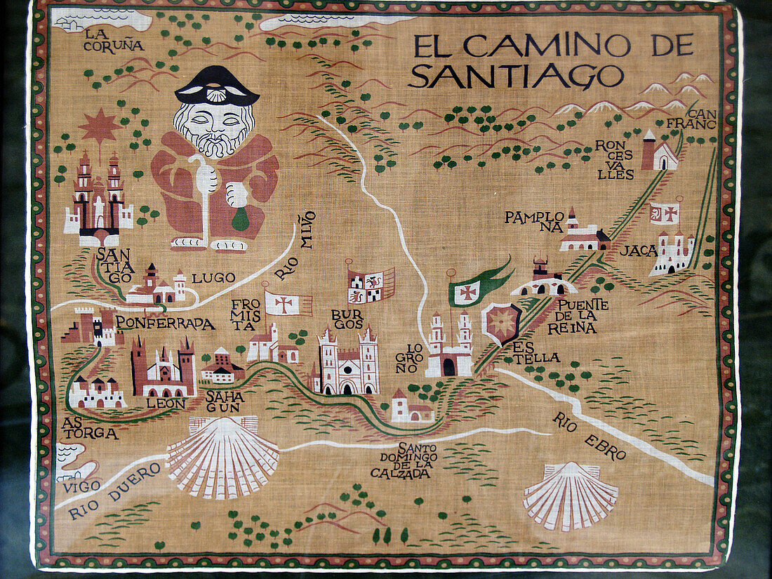 Tapestry of the Road to Santiago