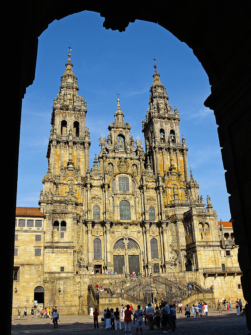 Cathedral, Santiago de Compostela. La Coruña province, Galicia, Spain