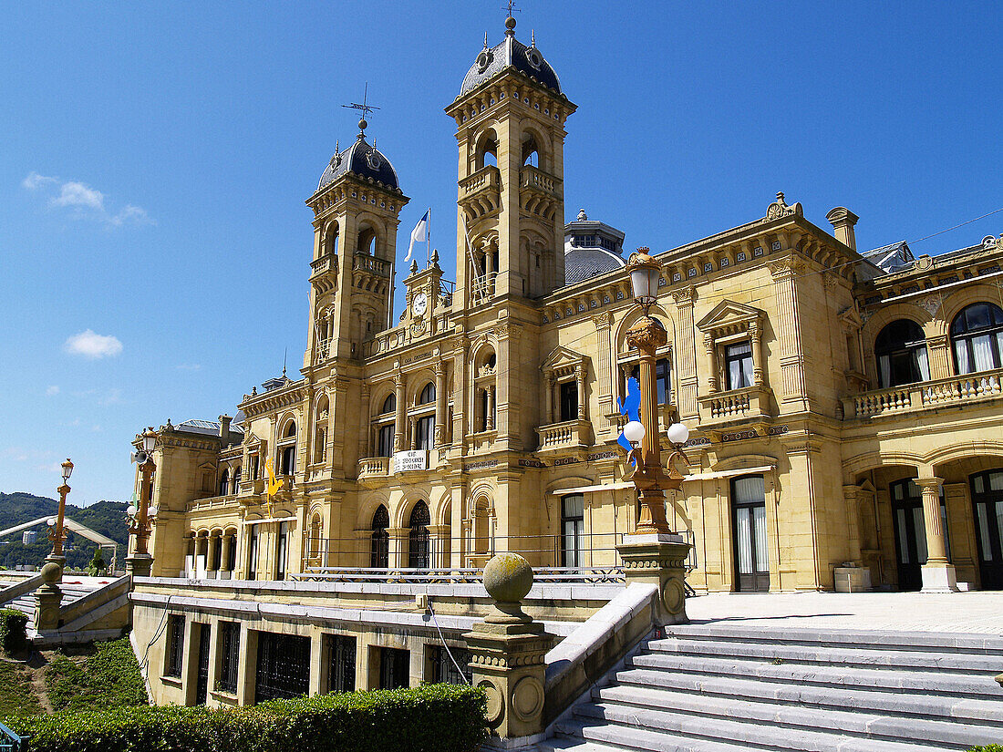 Town Hall, San Sebastián. Guipúzcoa, Euskadi, Spain