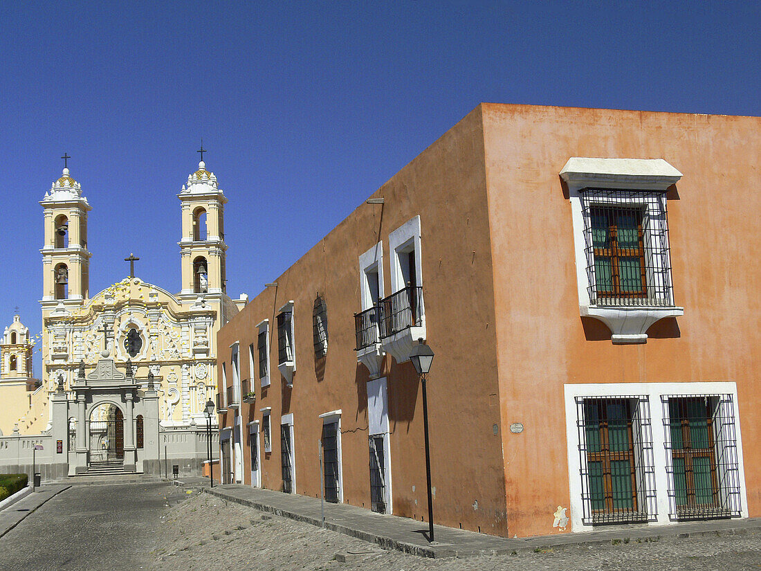 Santa Cruz of the Spaaniards church. Puebla. Mexico.