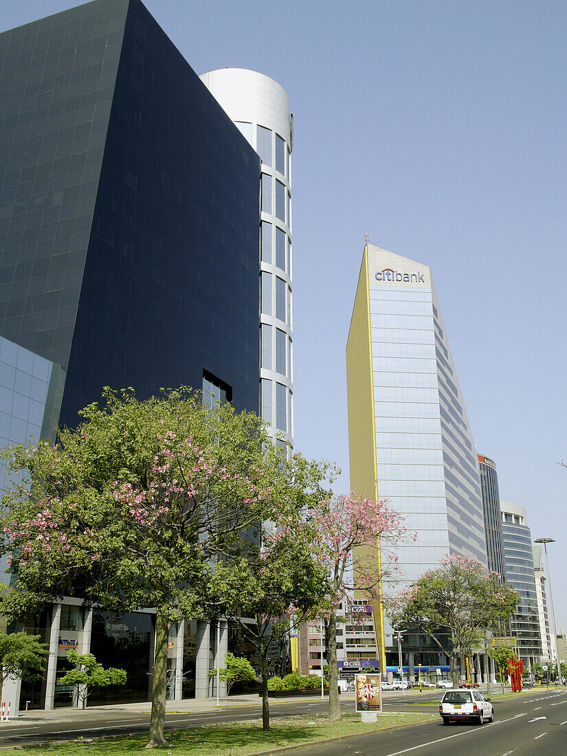 Wiess tower. San Isidro, Miraflores and Barranco districts. Lima, Perú.