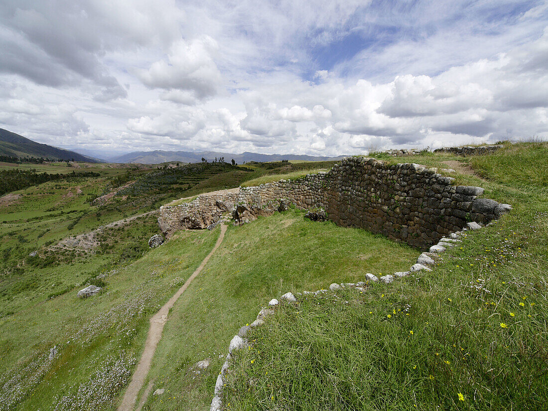 Archaeological zone. Pucapucara, Cuzco. Peru.