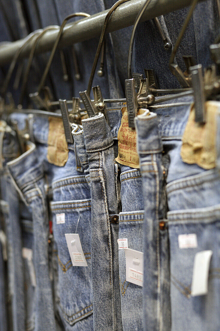 Jeans at Chatuchak Weekend Market, Bangkok, Thailand, Southeast Asia