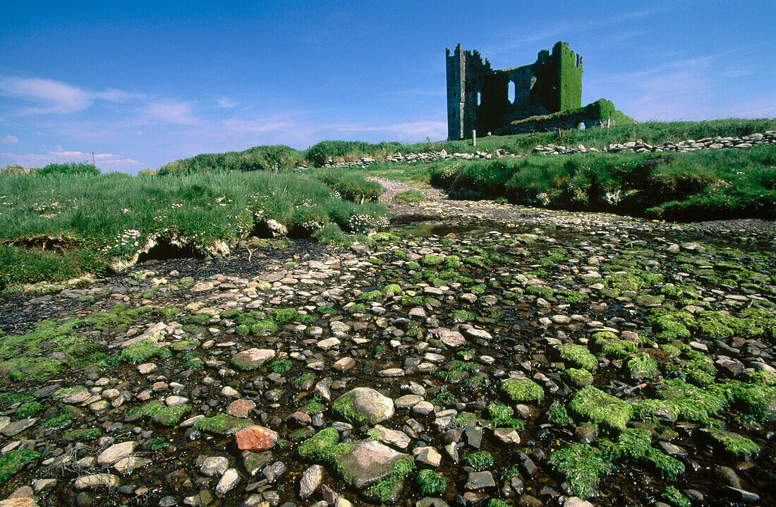 Ballycarbery Castle in County Kerry. Ireland