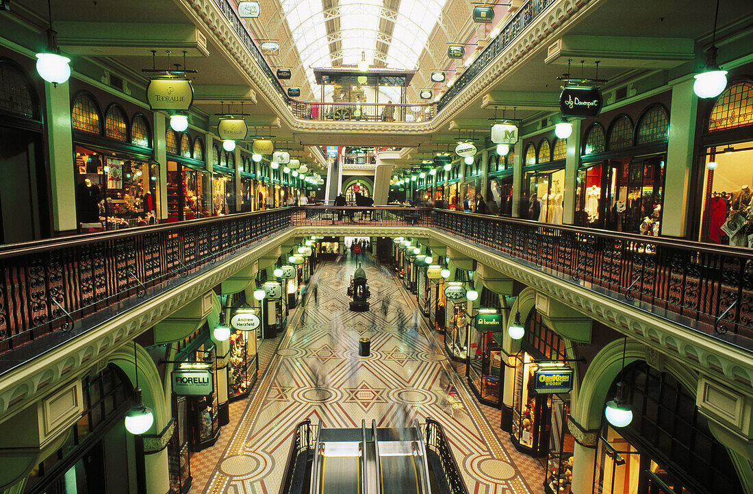 Arcades in Queen Victoria Building. Sydney. Australia