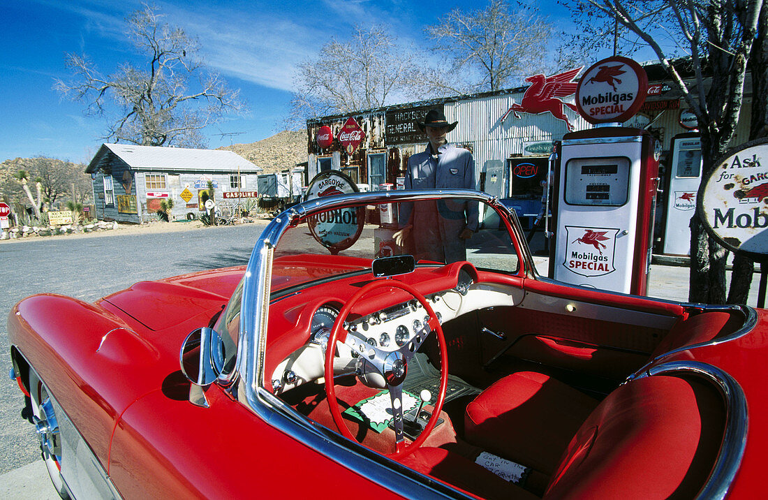 Gas station on Route 66. Arizona, USA