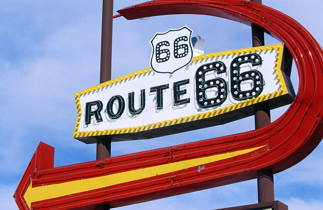 Route 66 sign in Kingman. Arizona. USA