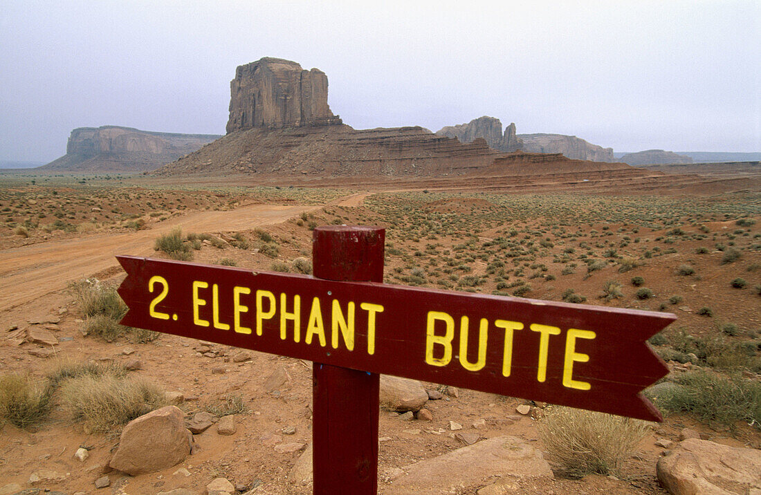 Elephant Butte. The Mittens. Monument Valley. Arizona-Utah, USA