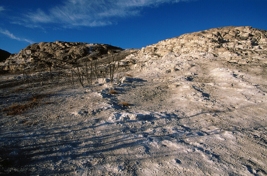 Mammoth Hot Springs. Yellowstone National Park. Wyoming. USA