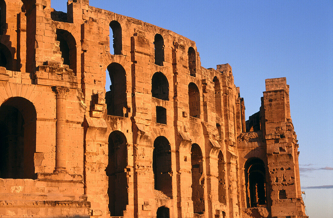 Roman amphitheatre. El Djem. Tunisia.