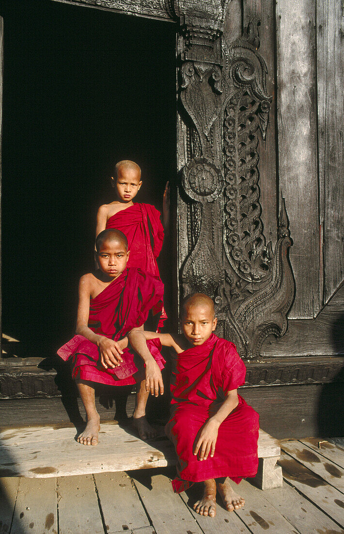 Mandalay monastery. Myanmar.