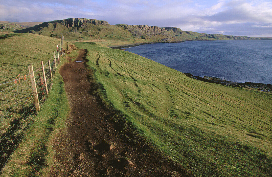 Trotternish peninsula. Isle of Skye. Highlands. Scotland. UK.