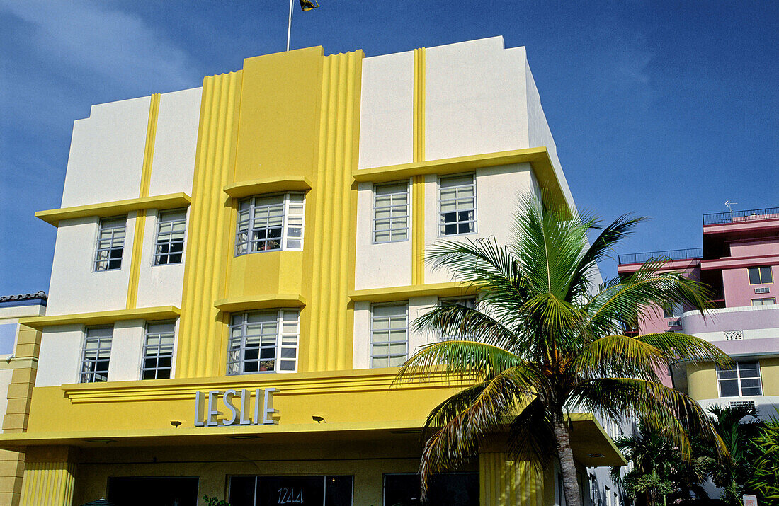 Art Deco district. Miami Beach. Florida. USA.