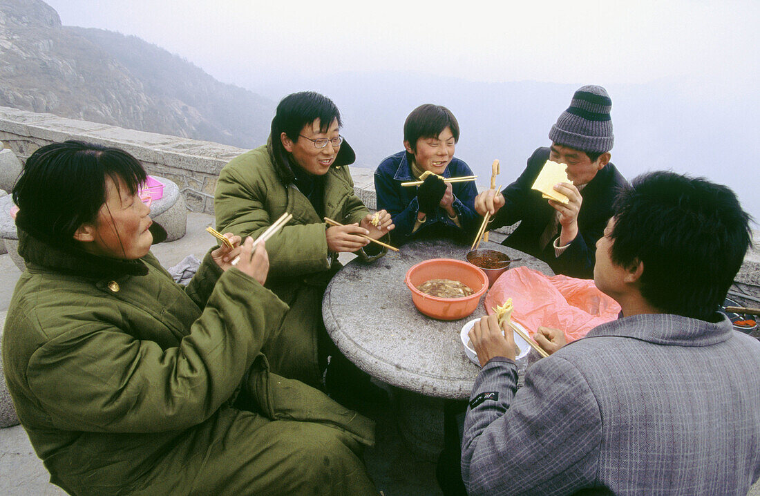 Mount Tai, sacred mountain. Tai an. China