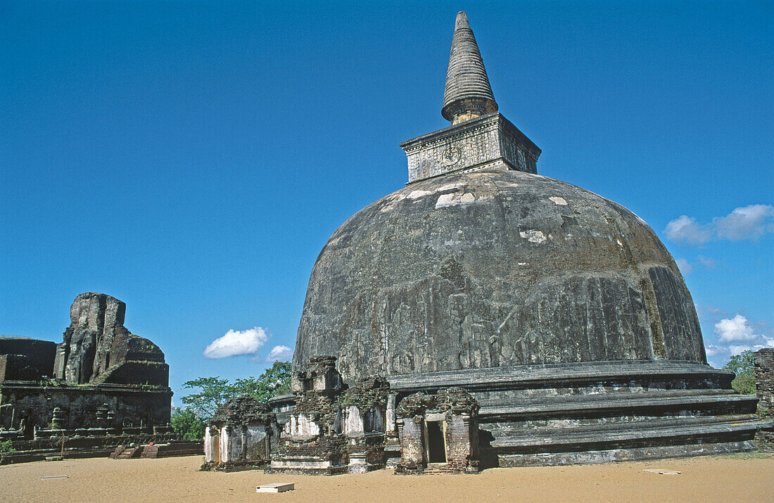 Ruins of the old Polonnaruwa. Sri Lanka