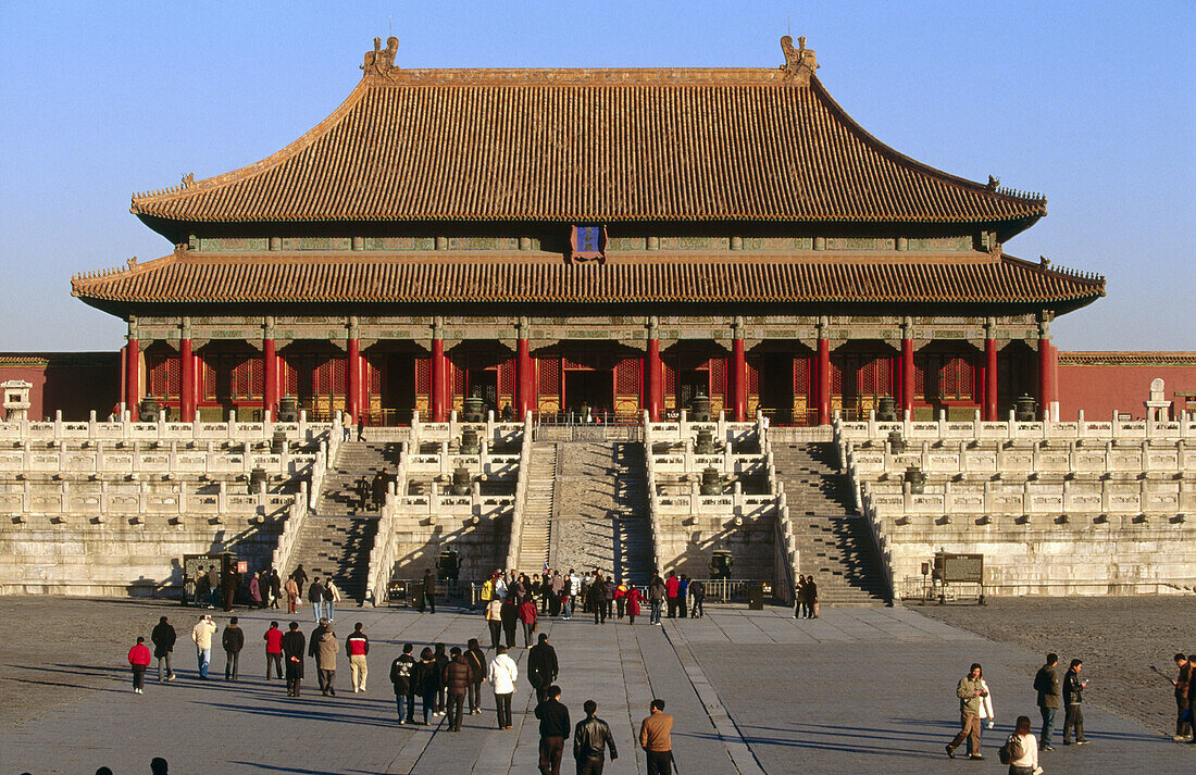 Hall of Supreme Harmony (Tai He Dian), Forbidden City. Beijing. China